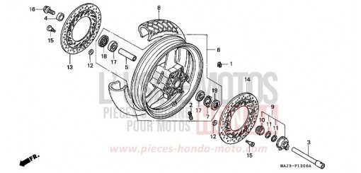 FRONT WHEEL (ST1100) ST1100W de 1998